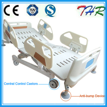 ABS Side Rails with Anti-Bump Device ICU Hospital Bed (THR-EBW509)